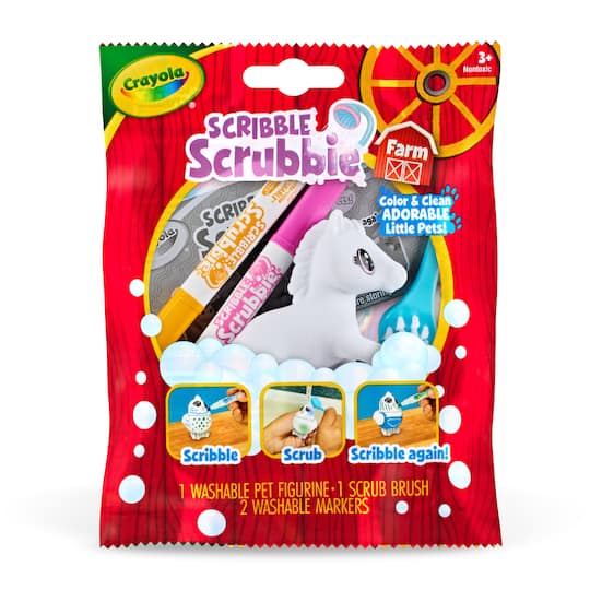 Crayola® Scribble Scrubbie® Farm Animal Blind Pack